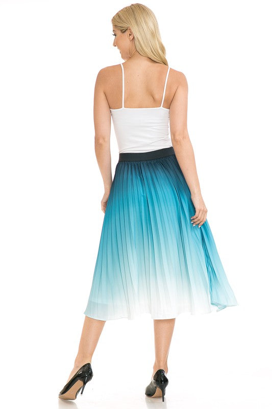 Women's High Waist Pleated A-Line Swing