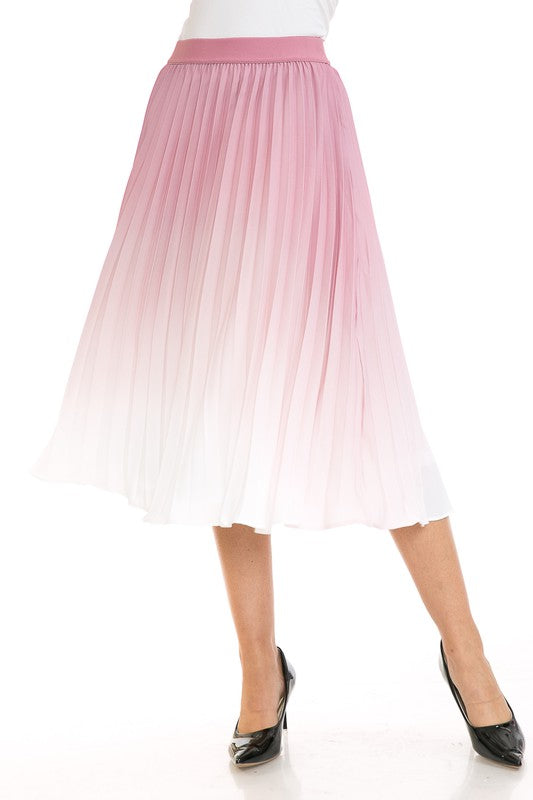 Women's High Waist Pleated A-Line Swing